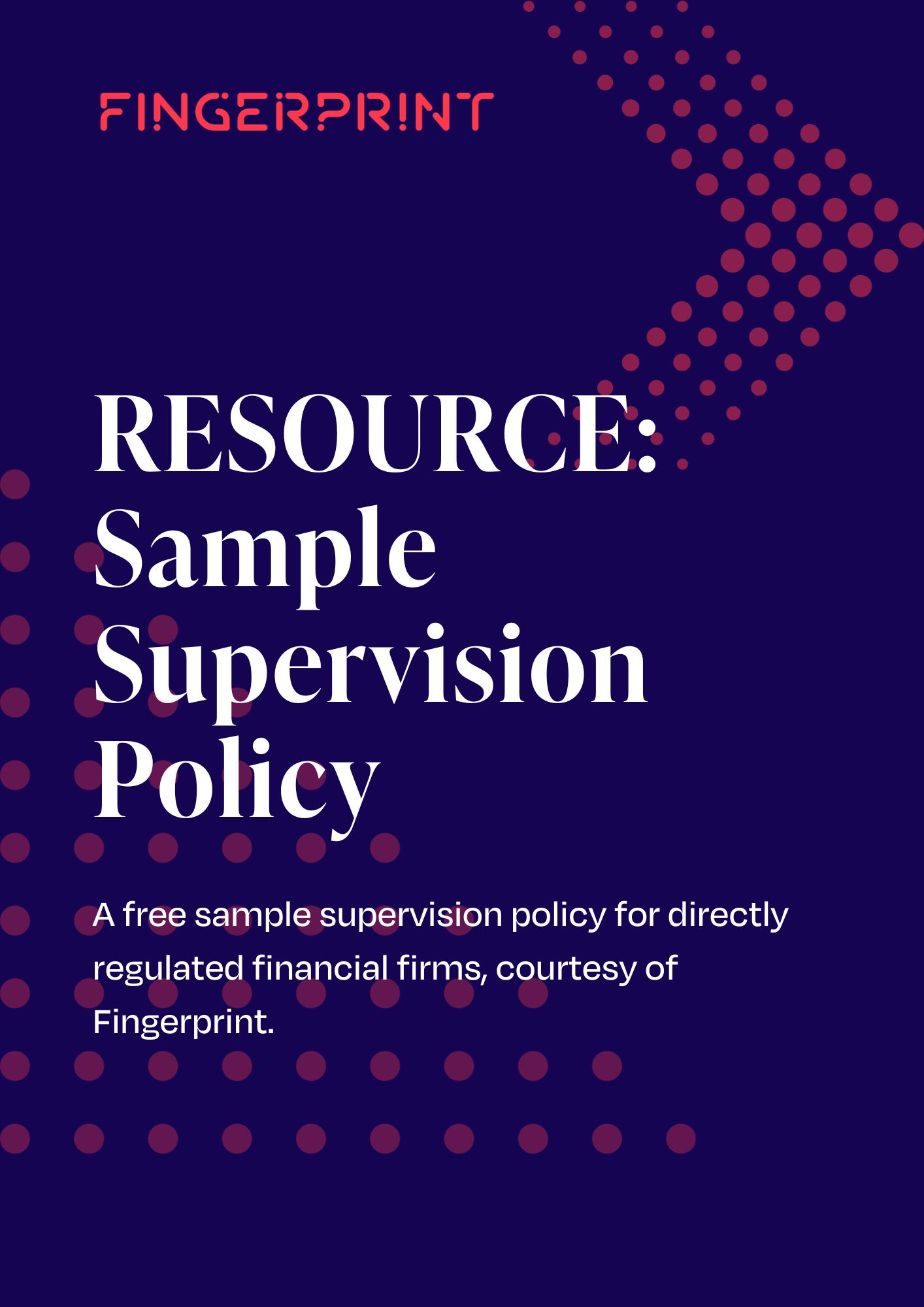 Free Sample Communications Supervision Policy Graphic